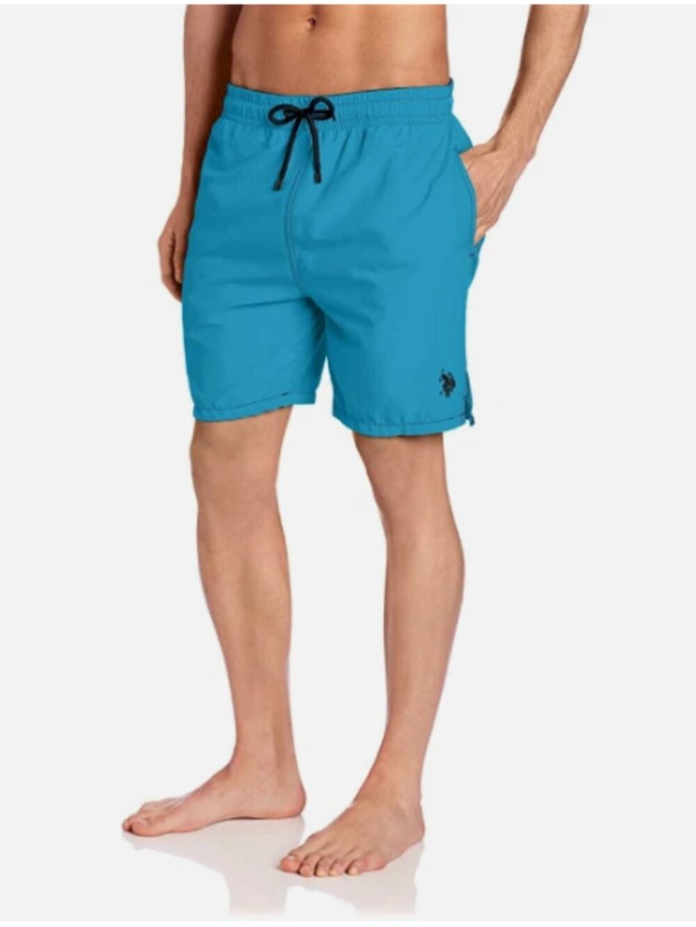 NEW  W/ TAGS U.S. Polo Assn. Men's Microfiber Surf Blue Swim Short, Sz 2X